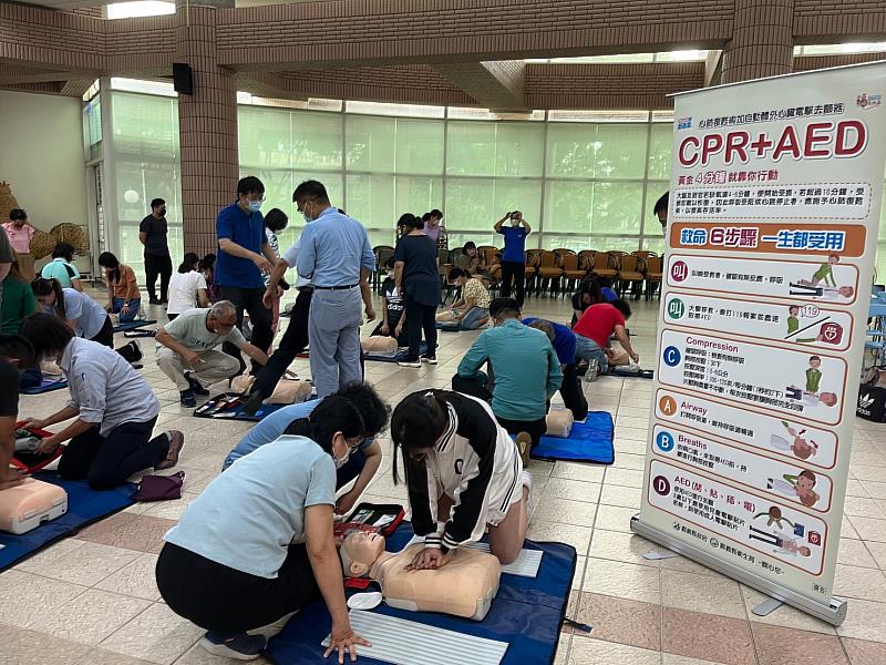 CPR+AED即刻救援 嘉義縣力推安心場所認證