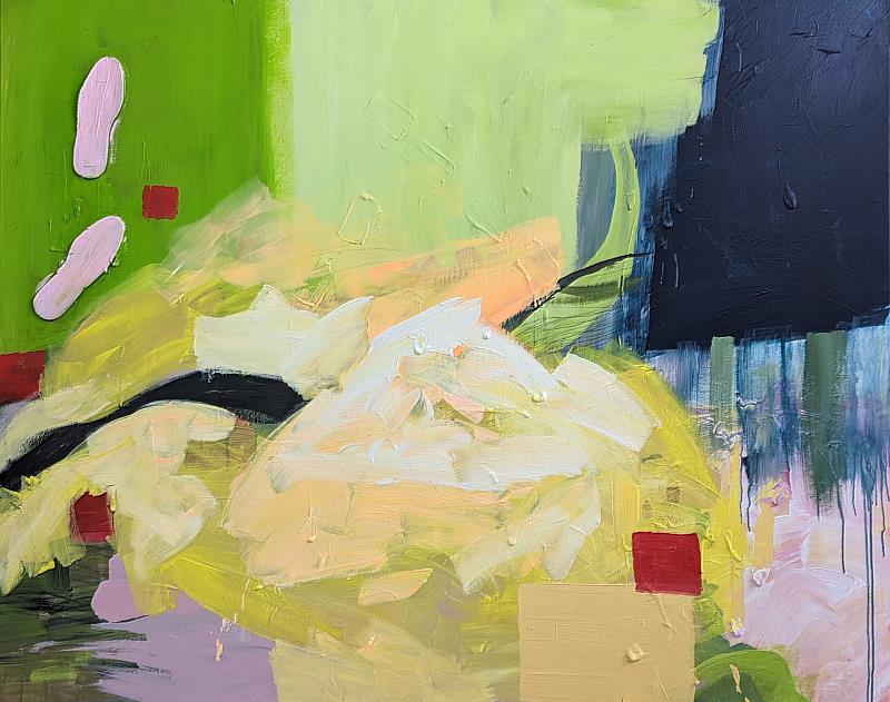 王瀅婷作品《活潑的步伐1》,於王瀅婷創作個展「生命之泉的內心風景」展出。