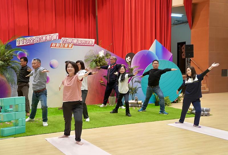 打造運動健康城市 113全民運動會在屏東首推「千人瑜珈」