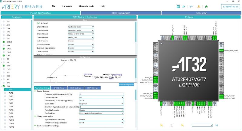 雅特力AT32 Work Bench圖形化代碼生成工具 簡化嵌入式開發最佳利器
