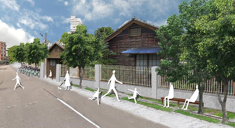 新竹少年刑務所職務官舍群修復再利用第一期工程，未來修復完工示意圖。