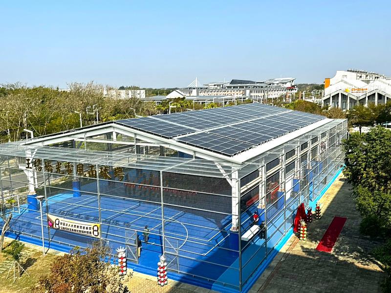 打造優質運動學習新據點！永慶高中「王楊嬌光電風雨球場」正式啟用