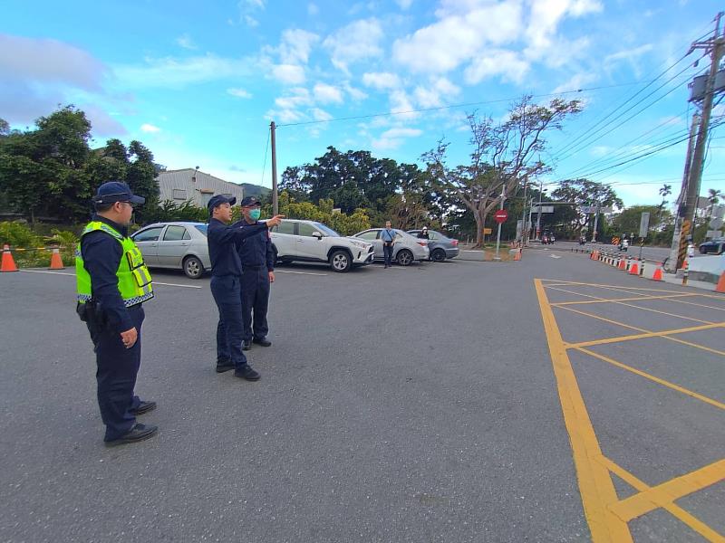 臺東警察分提前辦理春節交通疏導會勘，讓您平安出門快樂回家