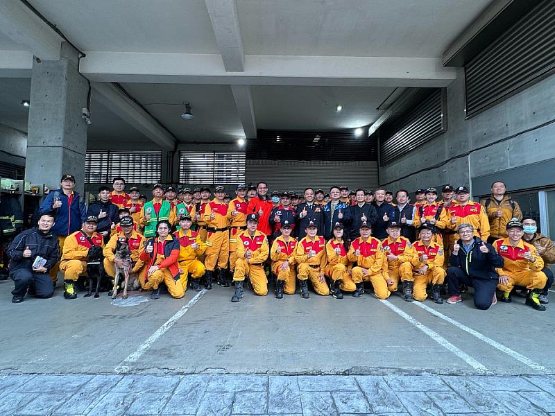新北市政府消防局快搜部隊，於113年2月輪值內政部消防署特種搜救隊第一梯次國際人道救援縣市任務。