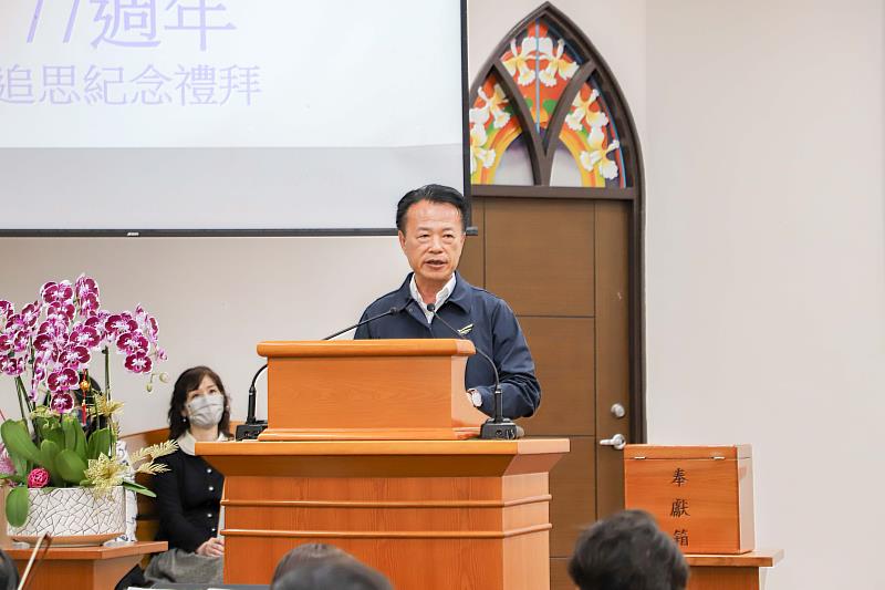 台灣基督教會舉辦228事件紀念音樂會翁章梁縣長出席追思禮拜-2