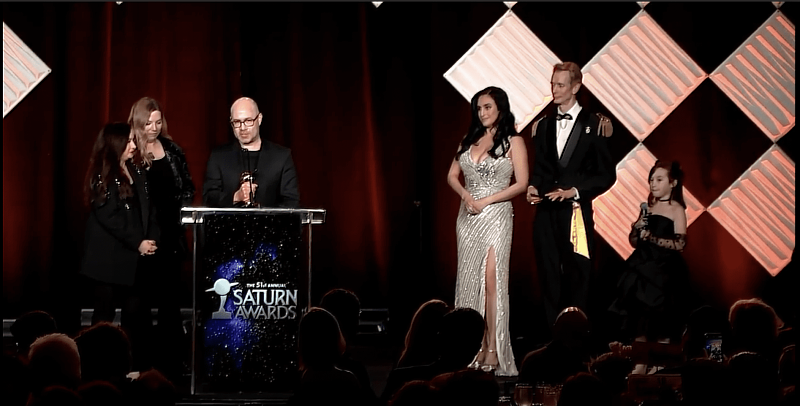 第51屆 Saturn Awards 頒獎典禮，「Star Wars: The Bad Batch」導演 Brad Rau 於獲獎時發表感言特別感謝 CGCG (西基動畫）。（畫面翻攝於頒獎典禮）