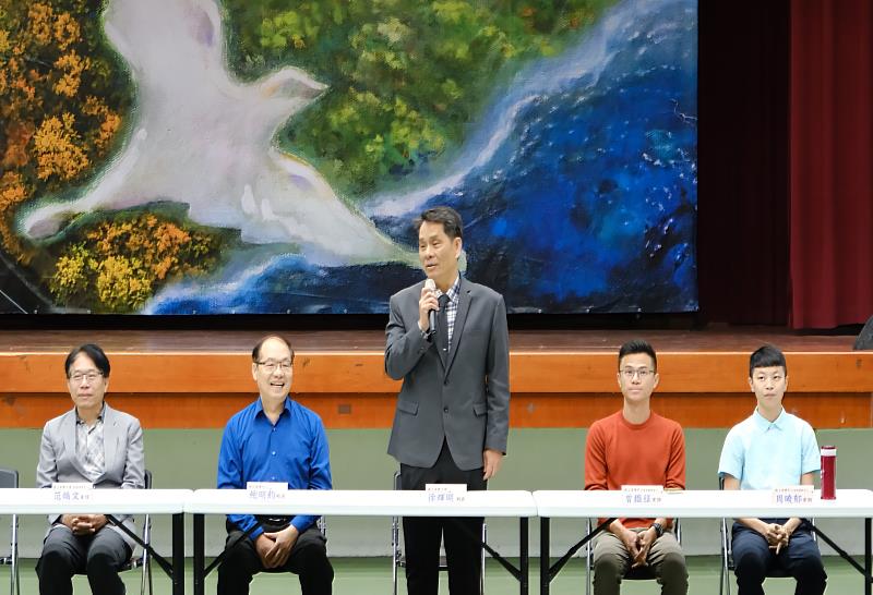 徐輝明校長於教學觀摩活動致詞勉勵。