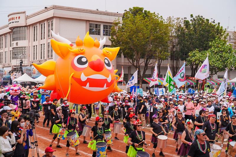 六堆運動會在屏東縣麟洛鄉麟洛國中盛大開幕