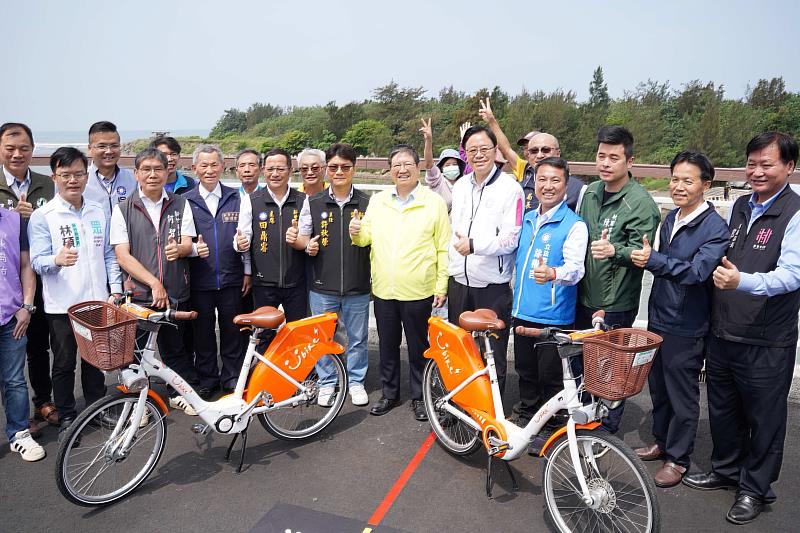 官網-雙新自行車道今天啟用官網-新竹縣及桃園市地方民代皆出席見證雙新自行車道啟用典禮