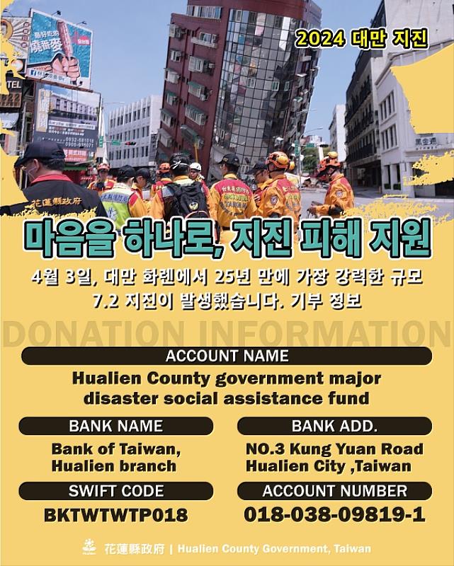 Fundraising Campaign Korean Poster