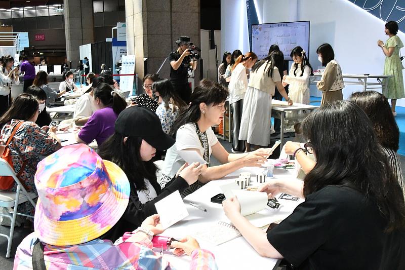 DG Taiwan 2024展中舉辦的DIY活動備受歡迎。(貿協提供)