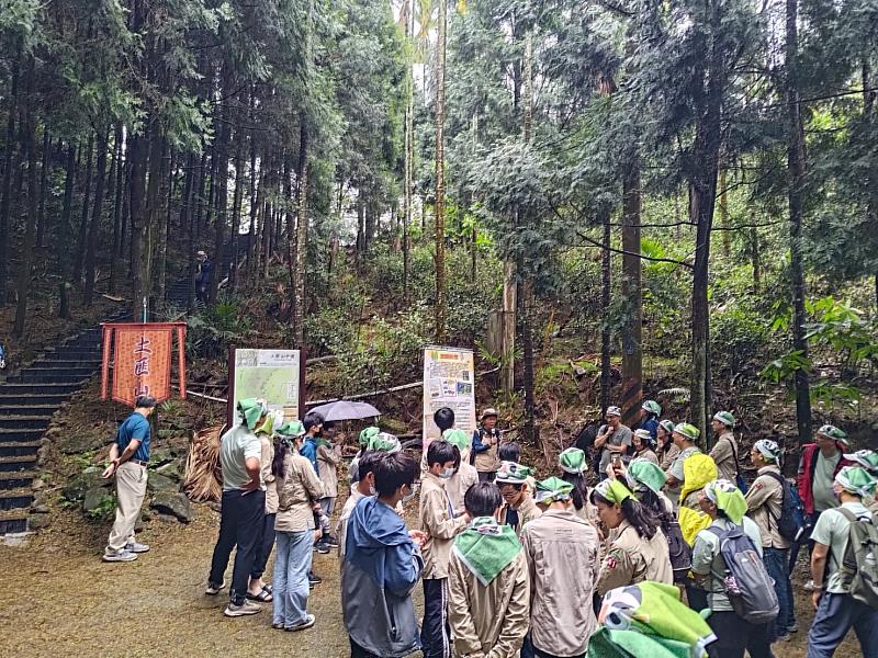 出發前也進行無痕山林及生態旅遊宣導