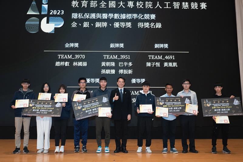 AI CUP競賽於中研院舉行頒獎典禮   高科大包辦金銀牌