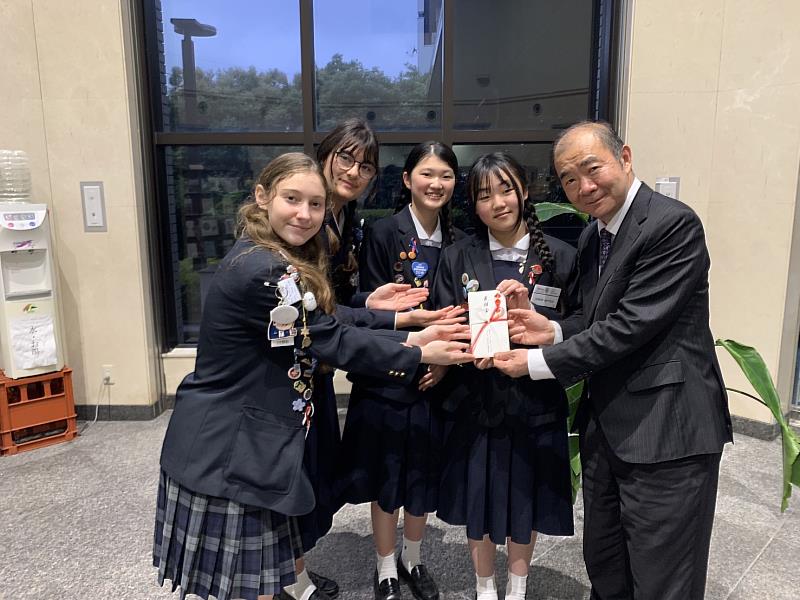 日本青少年也為花蓮地震祈福募款