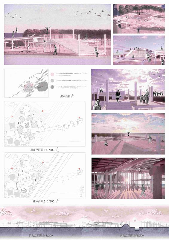 空設系三年楊閔勛以「Boundary」（邊界）獲得佳作