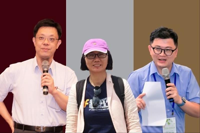 左起：賴啟銘教授、張怡玲教授、林家裕教授
