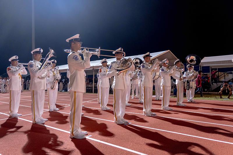 海軍樂隊參與馬國第45屆憲法日表演活動。