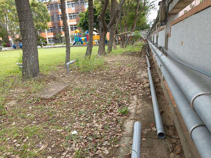 市府補助虎林國小自來水進水管路修改工程，維護師生飲用水安全