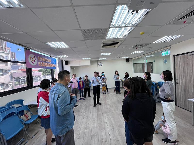 去年竹北社福中心舉辦親子活動。
