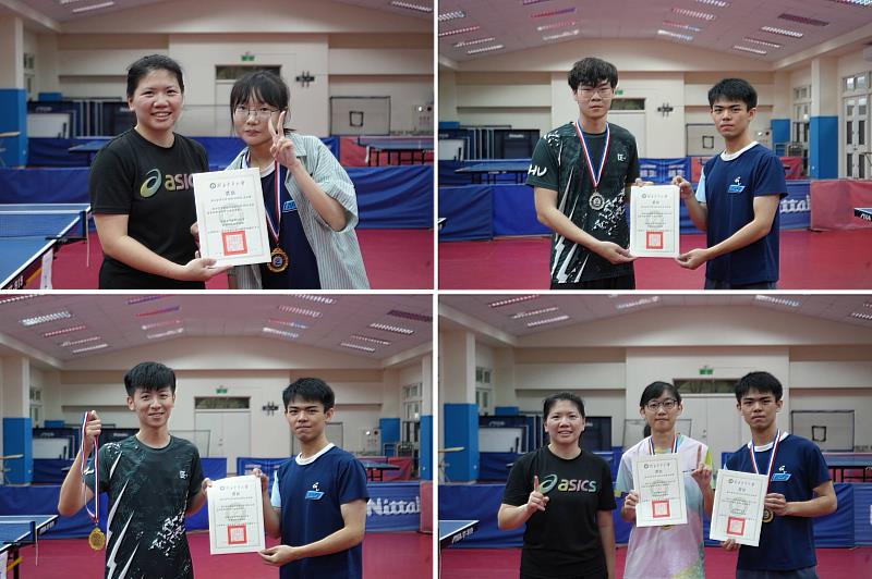 東華大學系際盃桌球比賽財金系榮獲團體冠軍