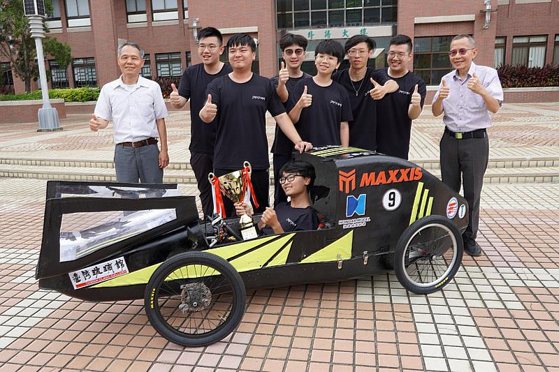 大葉大學機械系Rimitto Sho車隊獲動態競賽第一名