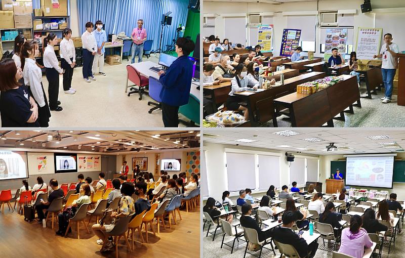 淡江大學申請入學第二階段面試，各學系於等候區向考生進行介紹。
