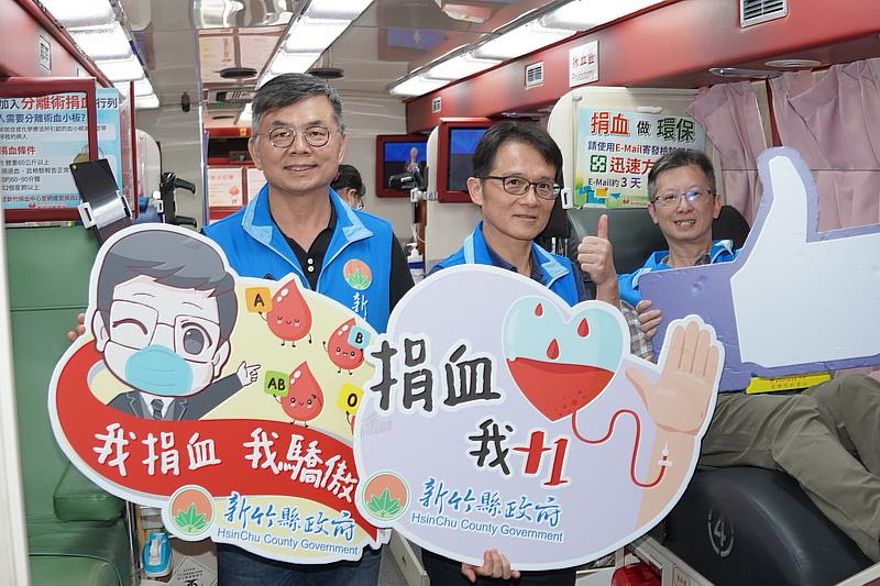 縣府廣場捐血活動    員工、鄉親熱情響應