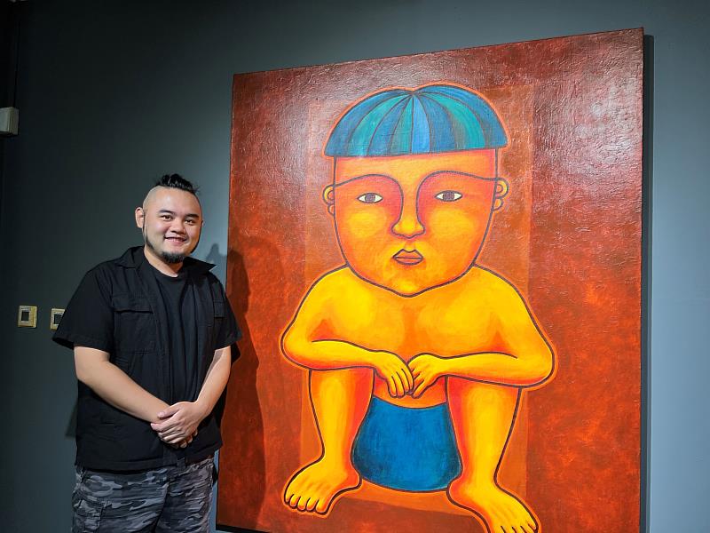 排灣族藝術家磊勒丹．巴瓦瓦隆的作品《人，世界》