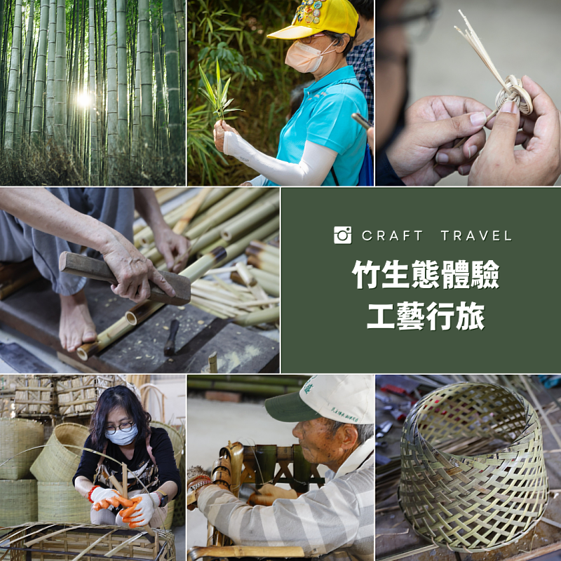 竹工藝生態體驗行旅路線示意圖