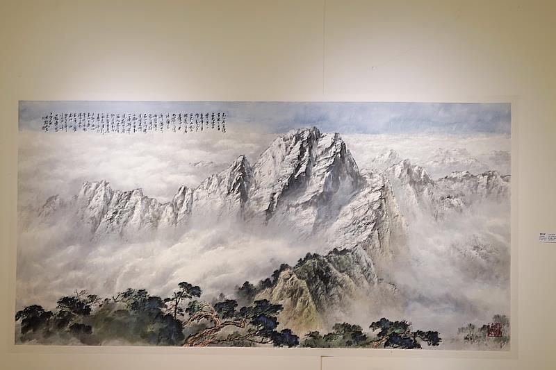 水墨大師蘇峯男8月竹縣文化局開展     熱身展鍾鼎藝術竹北館登場