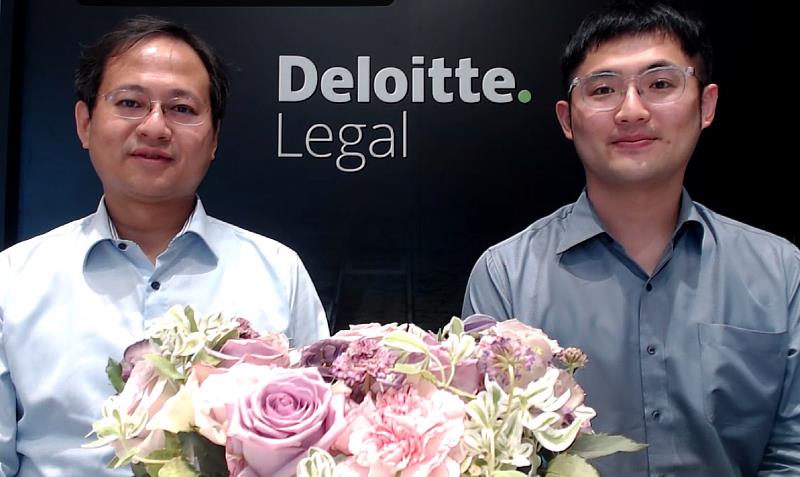 (左起)德勤商務法律事務所合夥律師林光彥、德勤商務法律事務所律師黃靖軒