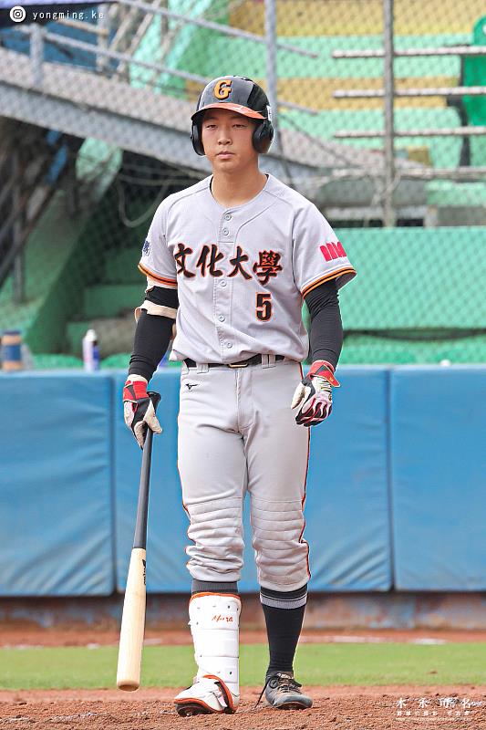 文化大學畢業的日本選手豐島顯表現優異，入選中華職棒新人測試入選名單。照片拍攝：木永可名