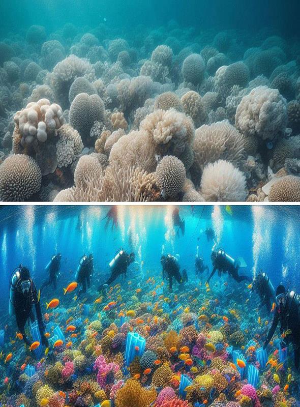 大葉大學資管系作品「重生之海」獲AI明信片第三名