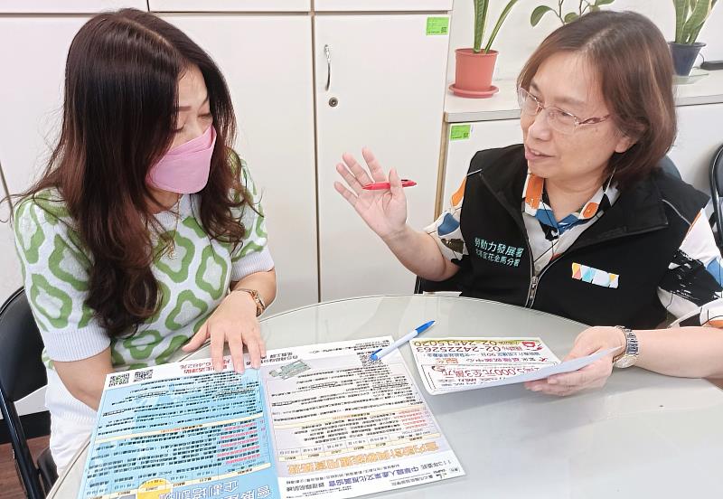 北分署就業中心運用勞雇雙向的多元就業服務資源，幫助新助民婦女穩定就業(非文中個案)