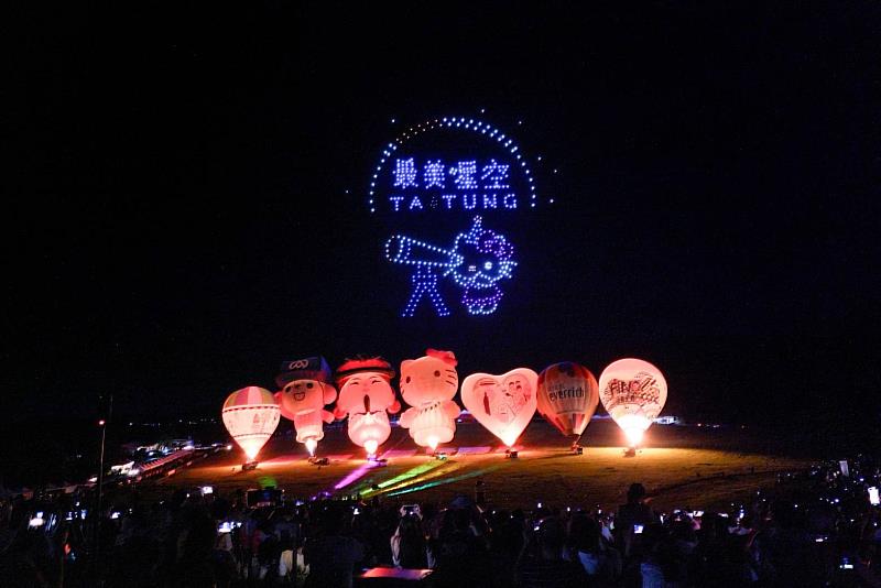 2024熱氣球光雕音樂會暖身場搶先曝光 三麗鷗人氣明星助陣 全臺首創無人機QRcode條碼驚喜抽獎