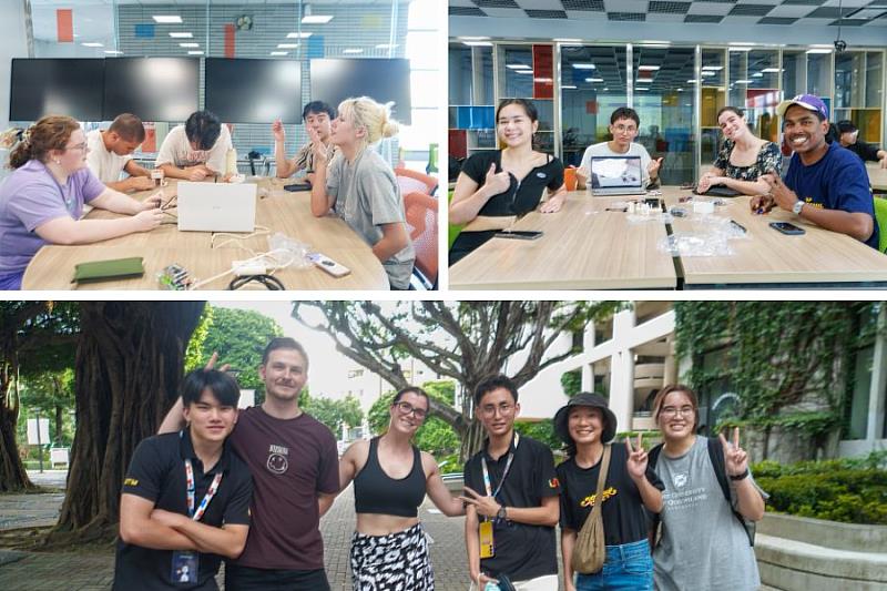 逢甲大學學生親自帶領來訪的UQ師生深入認識台灣的文化與美食。