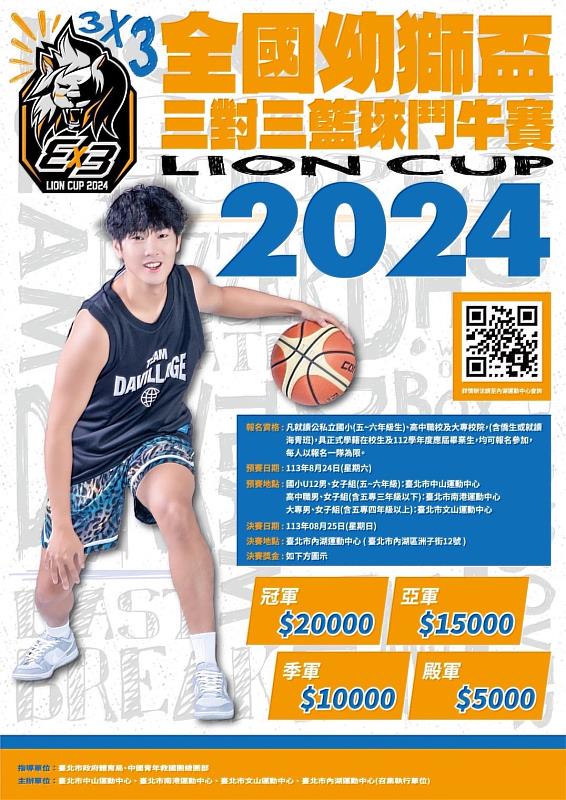 2024全國幼獅盃三對三籃球鬥牛賽