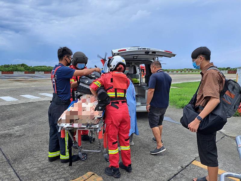 凱米颱風 中央與地方攜手合作空中轉診艱難任務 離島搶救生命不中斷