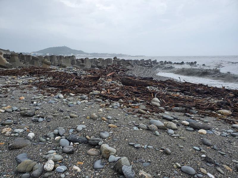 第2533號保安林漂流木情形（臺東市富岡南段）