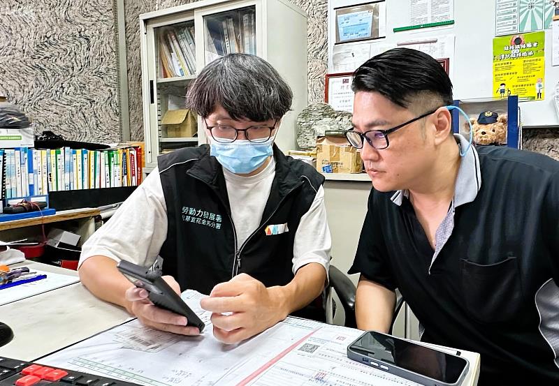 北分署花蓮就業中心「穩僱訓獎」友善便民一條龍服務，輔導企業申請計畫、規劃課程與訓練津貼申請等作業