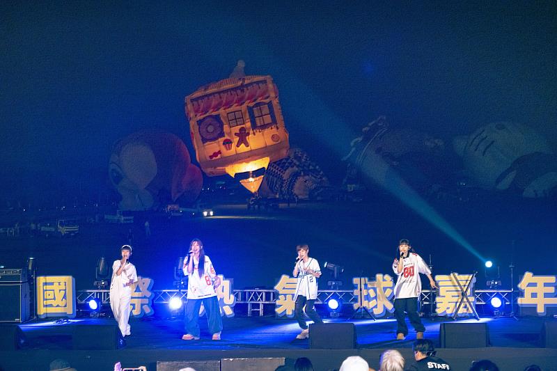 熱氣球倒數三天！創作女團「BOOM！怪物星人」演出驚艷鹿野高台 逾兩萬球迷流連忘返