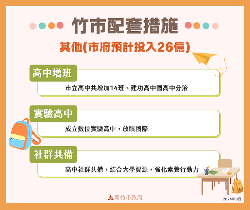 迎接竹苗區國中會考制度大變革 竹市積極促成117學年起由3級分改5級分