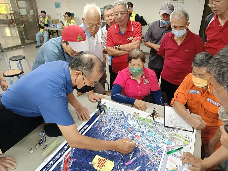 新北市農業局推動自主防災社區兵棋推演