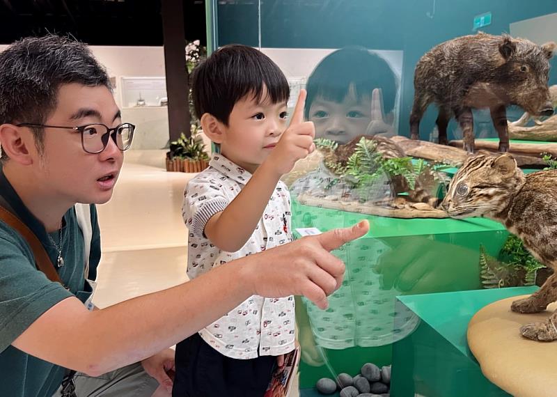 「臺灣史前動物特展」讓觀眾近距離觀察臺灣原生保育動物的獨特特徵，激發保護意識。