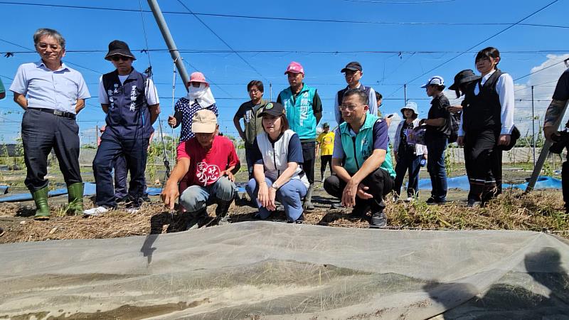 縣長周春米指示農業處今日將屏東災損相關資料提報中央農業部