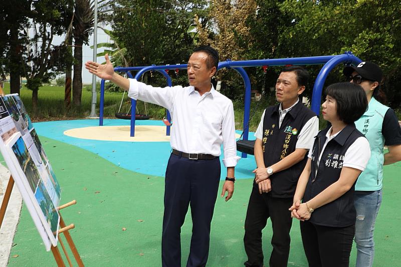 溪口鄉鵪鶉兒童遊戲公園完工啟用 打造在地親子共遊新地標