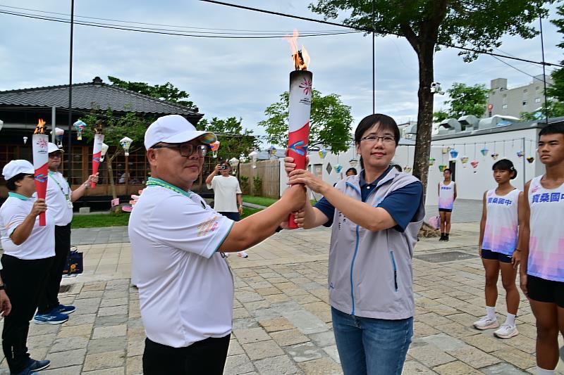 全民運動會聖火本島首站傳遞台東 縣府為選手打氣 並允諾台東縣全力支持