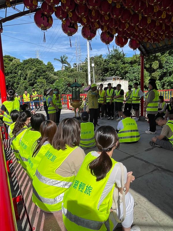 廖啟宗老師解說「水上福德祠」的歷史典故