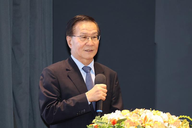 淡江大學葛煥昭校長於113學年度教學與行政革新研討會致開幕詞。(圖/淡江大學提供)