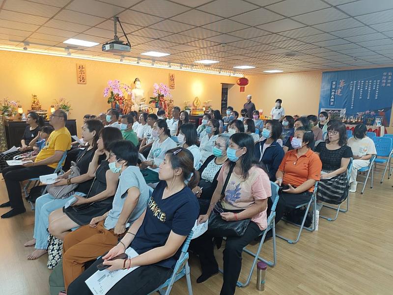 嘉義中心首次舉辦先修經典講座,聆聽者相當多。(圖由靈鷲山佛教教團提供)